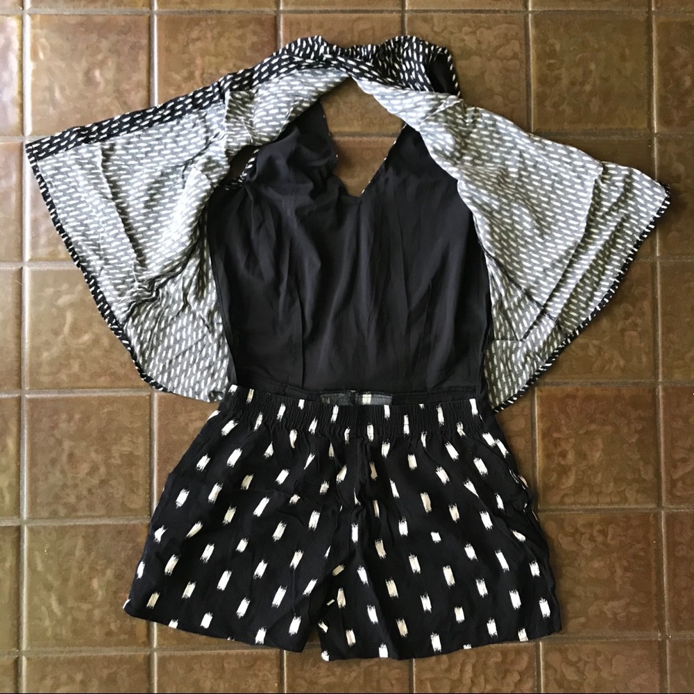Madewell Ikat Overlay Romper Shorts - Picture 7 of 9